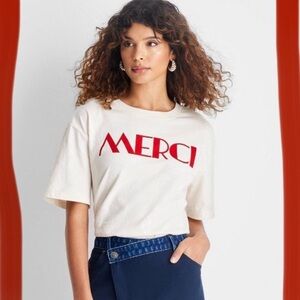 Off-white Merci graphic T shirt - future collective (see description)